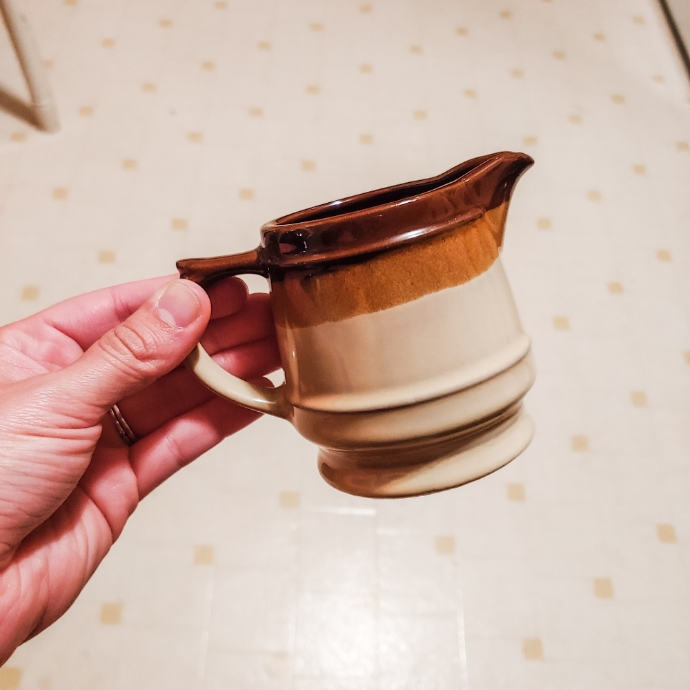 Vintage Japanese stoneware creamer